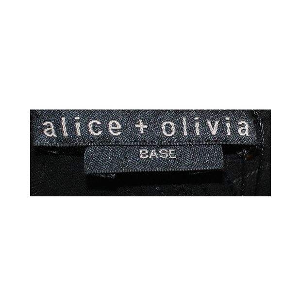 ALICE + OLIVIA One Sleeve Black Casual Dress