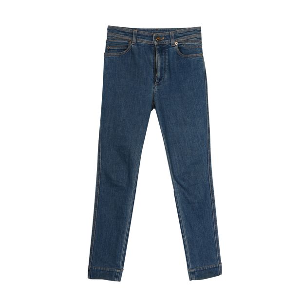 Louis Vuitton Blue Jeans With Monogram Back Pocket