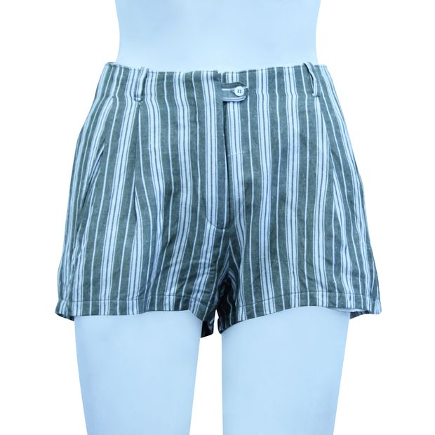 REFORMATION Striped Linen Shorts