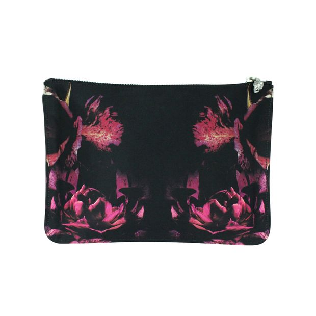 ALEXANDER MCQUEEN Colorful Print Small Fabric Clutch