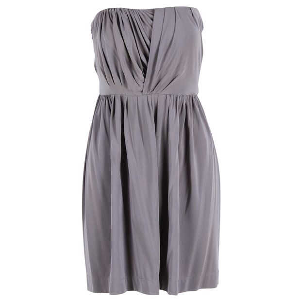 CONTEMPORARY DESIGNER Grey Sleeveless Dress