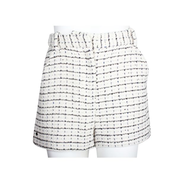 MAJE Ivory Tweed Shorts