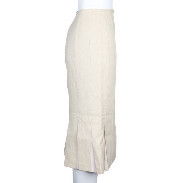 Contemporary Designer Pleated Pencil Skirt