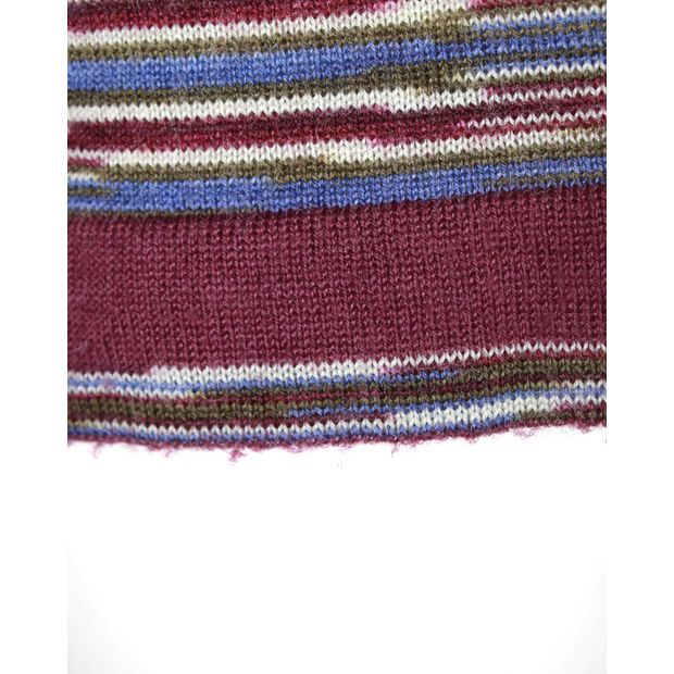 Missoni Round Neck Sweater in Multicolor Wool
