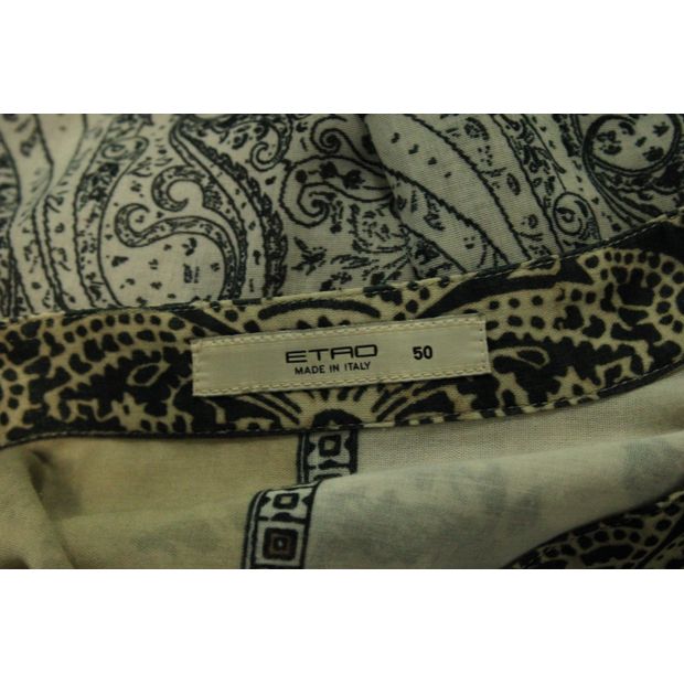 Etro Printed Long Sleeve Cotton Shirt