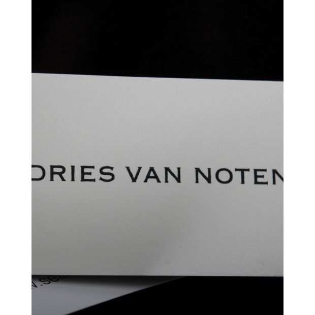 Dries Van Noten Romo Floral Jacquard Bonded Coat in Turquoise Viscose