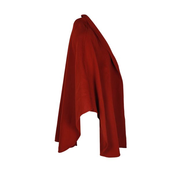 Red and Grey Cashmere Double Cape