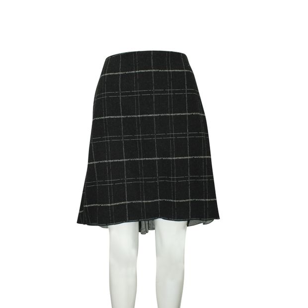 LANVIN Asymmetric Wool Skirt