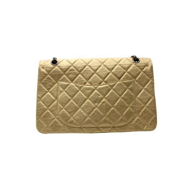 Chanel Light Gold Reissue 2.55 Classic Maxi 227 Double Flap Bag