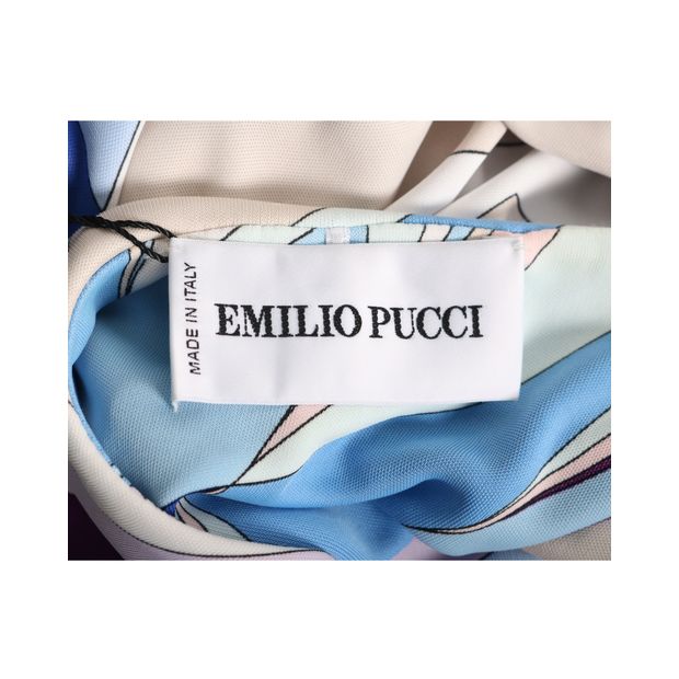 Emilio Pucci Multicolor Print With Gathered Side
