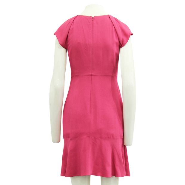 Valentino Elegant Pink Dress With Frills
