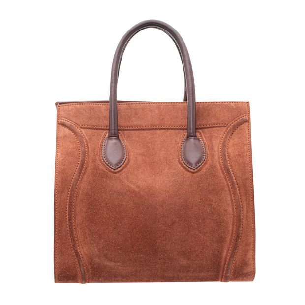 Celine Suede And Leather Medium Phantom Cabas Bag