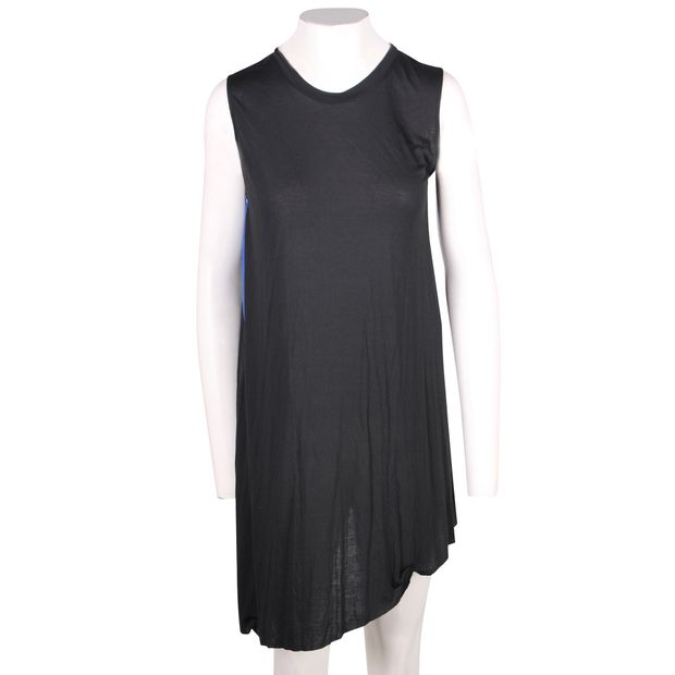 CONTEMPORARY DESIGNER Navy Blue and Black Color Black Dress