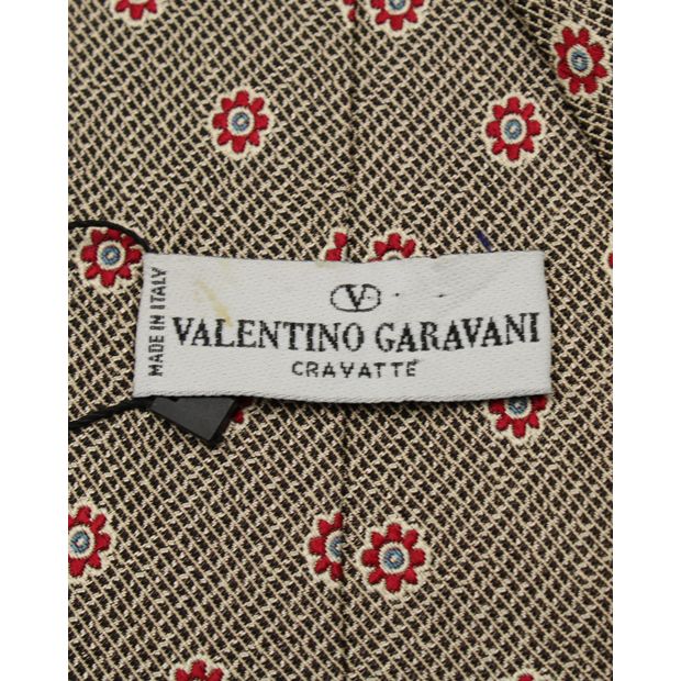 Valentino Multicolor Print Tie