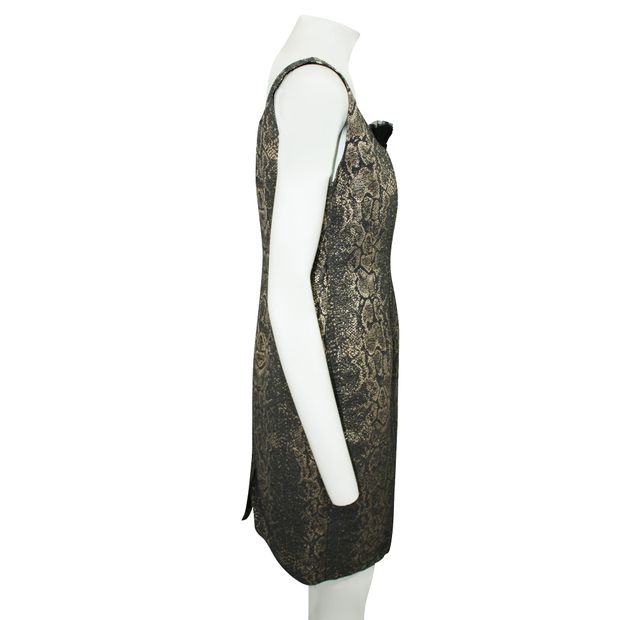 CONTEMPORARY DESIGNER Snakeskin Print Dress