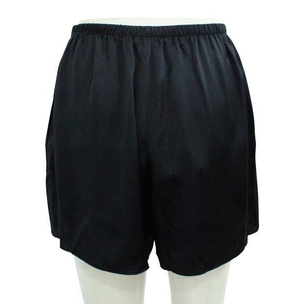 CONTEMPORARY DESIGNER Basic Navy Blue Silk Shorts