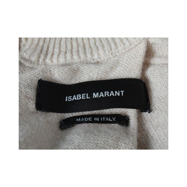 Isabel Marant Knitted Cardigan in Cream Wool