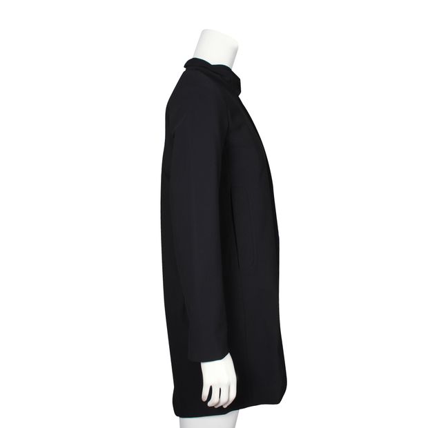 Contemporary Designer Sportmax Black Medium Length Coat