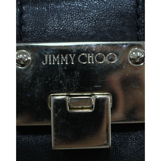 JIMMY CHOO Black Rosalie Tote Bag