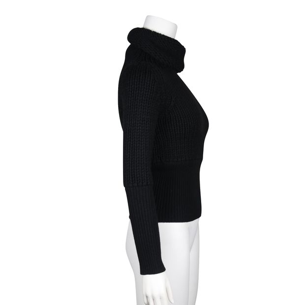Gucci Black Knitted Turtleneck Sweater