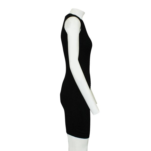 CONTEMPORARY DESIGNER Black Slim Fit Textured Dress