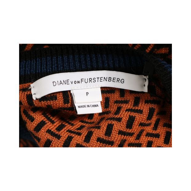 DIANE VON FURSTENBERG Two Colors Woolen Sweater/ Blouse
