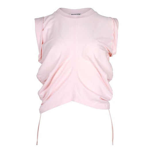 AlexanderWang.T Crop Top in Pink Cotton