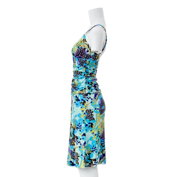 EMANUEL UNGARO Floral Print Mini Dress