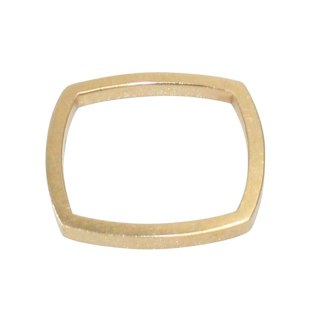Tiffany & Co Square Shape Minimalistic 18K Gold Ring