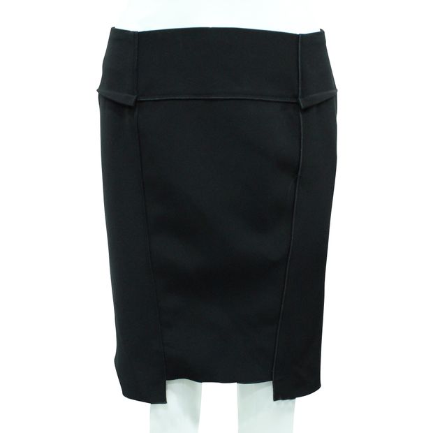 ROLAND MOURET Black Pencil Skirt