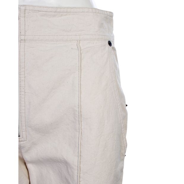 ISABEL MARANT Cream Cotton Pants