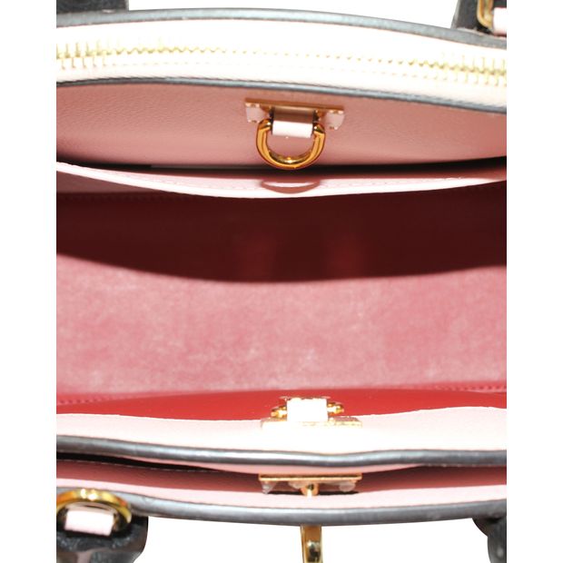 Louis Vuitton Red And Pale Pink City Steamer Hand Bag 2017