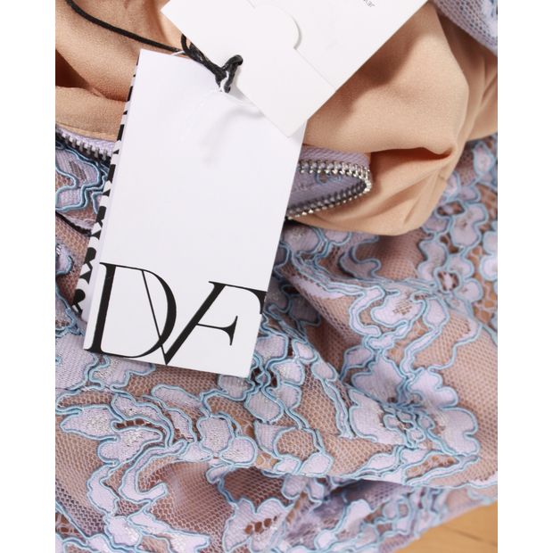 Diane Von Furstenberg Lilac Zarita Lace Dress