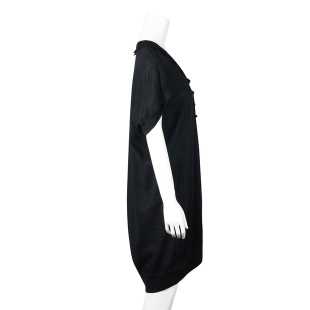 TSUMORI CHISATO Black Wool Slip-On Dress
