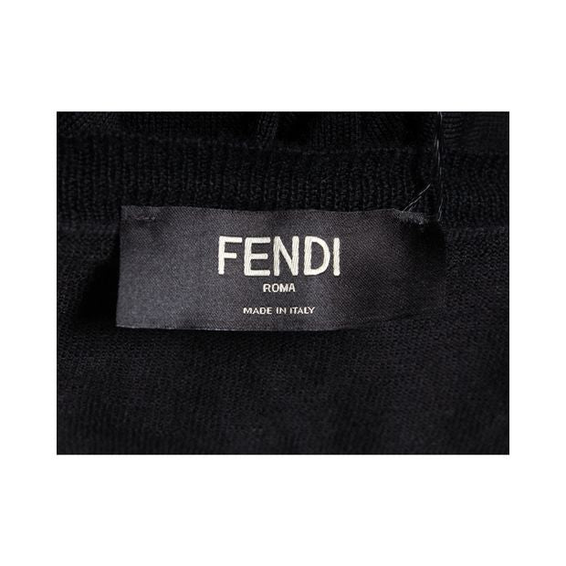 Fendi Black Wool Monster Sweater