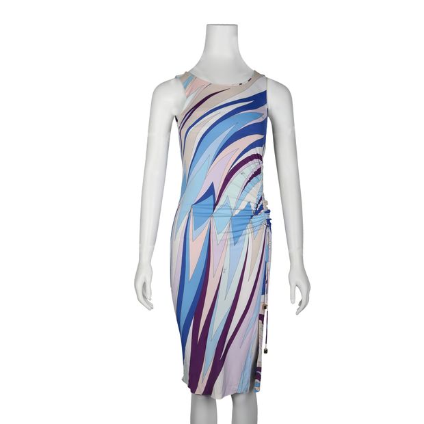 Emilio Pucci Multicolor Print With Gathered Side