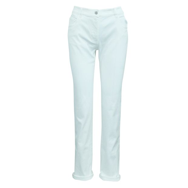 Prada White Straight Cut Jeans
