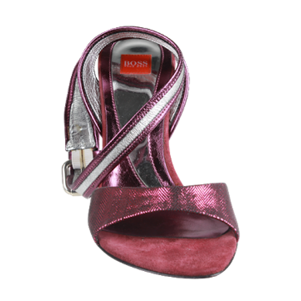 HUGO BOSS Pink Metallic Sandals