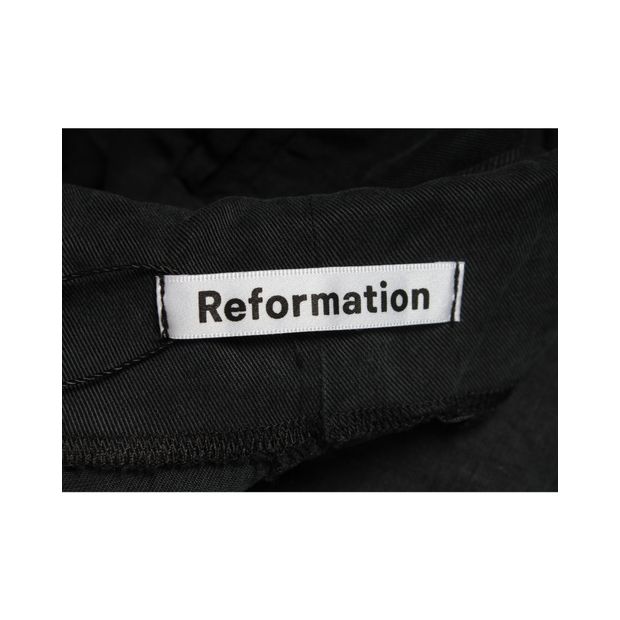 REFORMATION Black Loose Fitting Pants