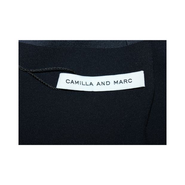 Camilla And Marc Navy Blue V-Neck Sleeveless Top