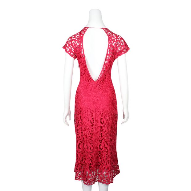 Temperley London Pink Lace Dress