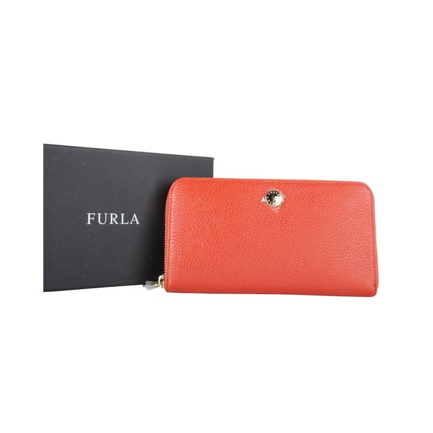 FURLA Red Leather Wallet
