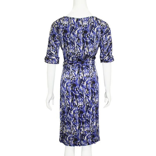 Collette Dinnigan Multicolour V-Neck Silk Dress - Limited Edition