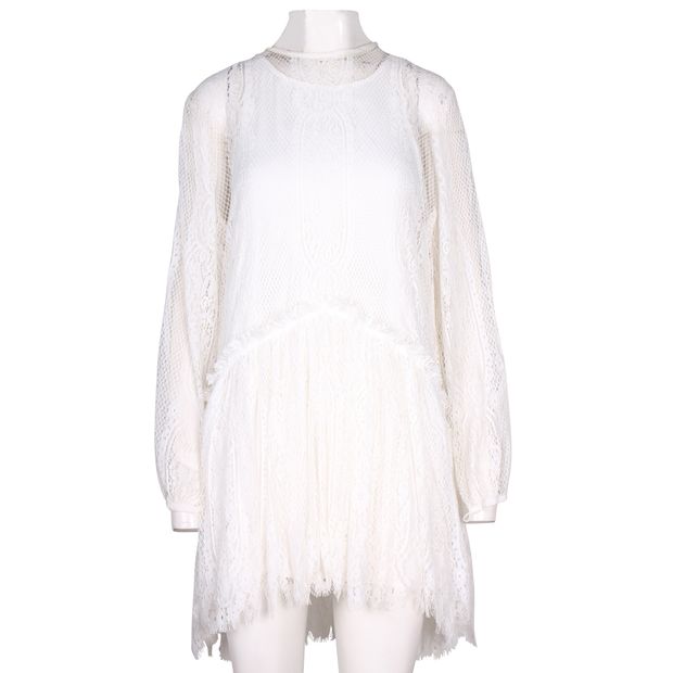 MAGALI PASCAL White Long Lace Dress