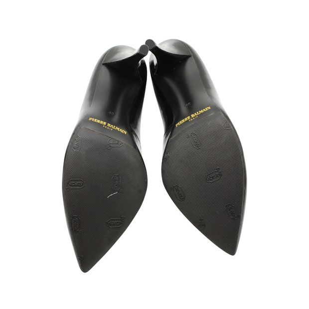 Pierre Balmain Black Patent Leather Heels