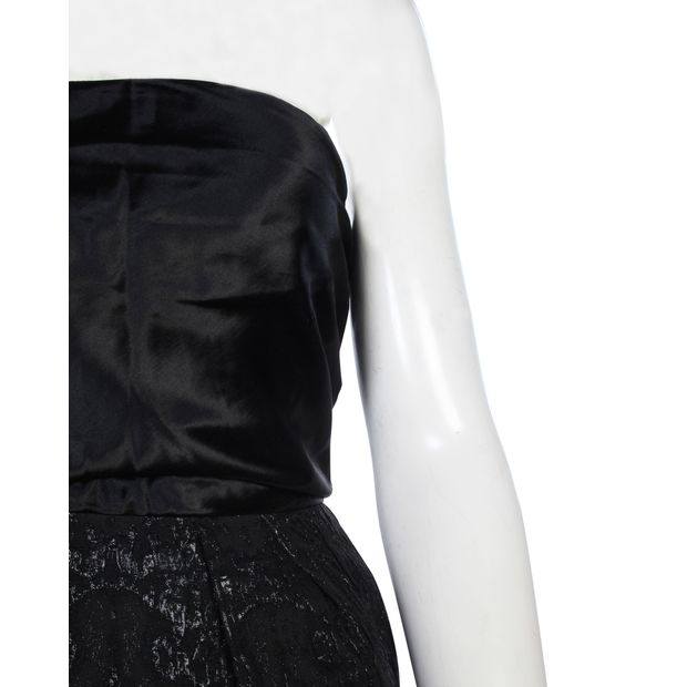 CARLA ZAMPATTI  Black Dress With Shiny Details