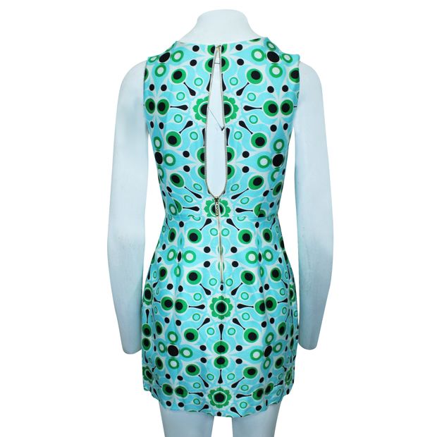 CONTEMPORARY DESIGNER Blue Pattern Dress