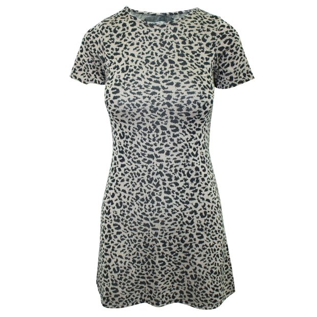 REFORMATION Mini Leopard Print Dress