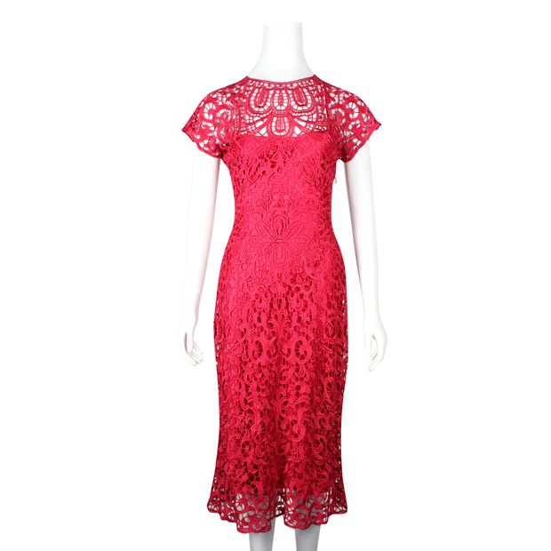 Temperley London Pink Lace Dress