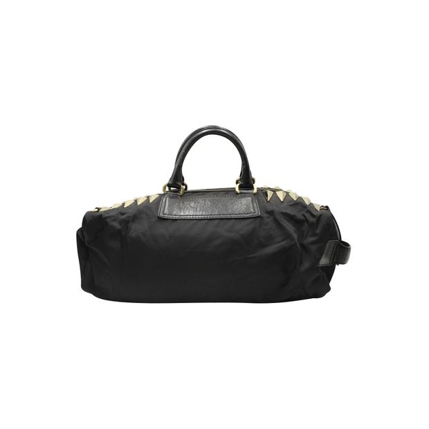 Givenchy Black Nylon with Gold Studs Duffle Bag
